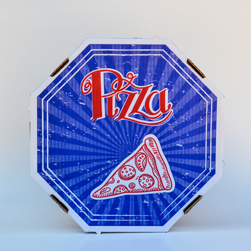 Tampa de pizza 35 com impressão genérica
